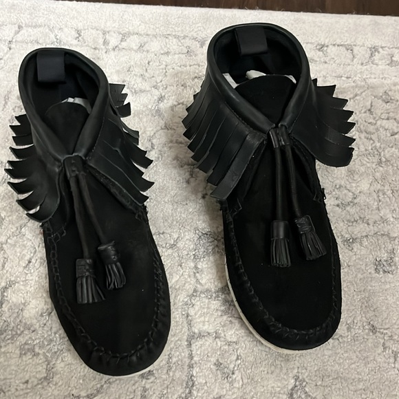 Rag & bone Ghita moccasin fringe bootie Size 7/37 - Picture 6 of 17